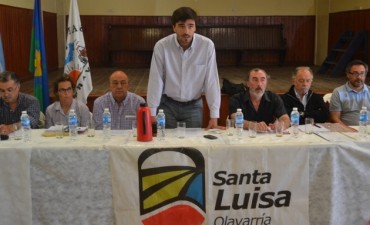 Reunión de Galli y su gabinete con vecinos de Santa Luisa y Durañona