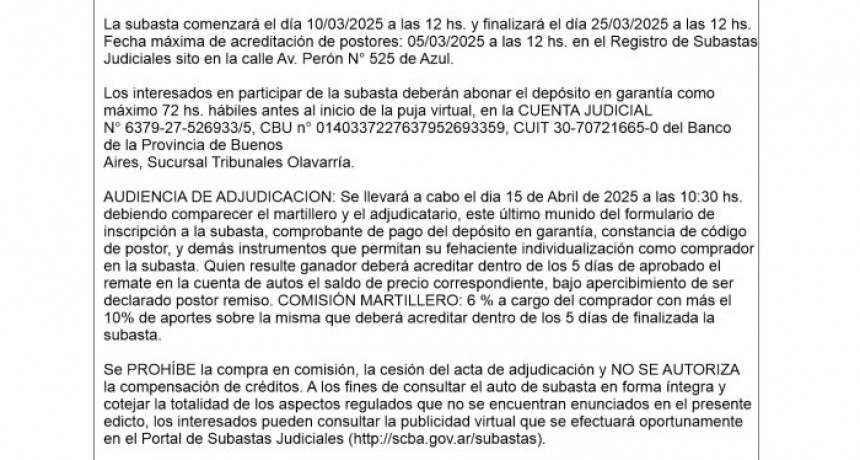 Pusieron fecha para el remate de bienes de El Popular