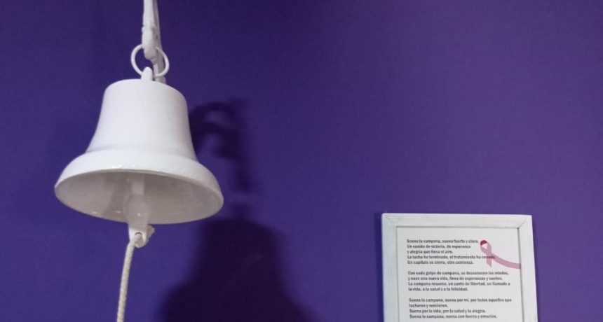 Ola Rosa consiguió una campana para el centro de radioterapia