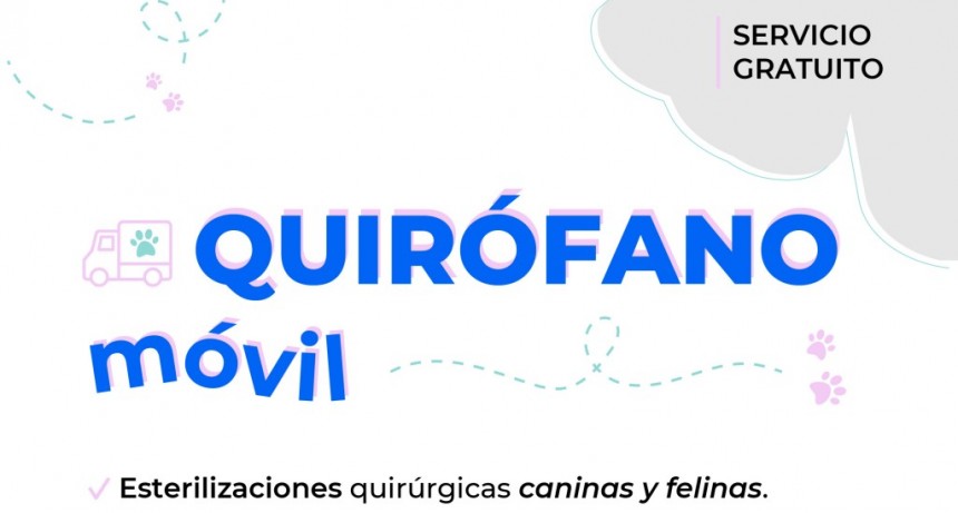 Suspendieron el inicio del recorrido el Quirófano Veterinario Móvil
