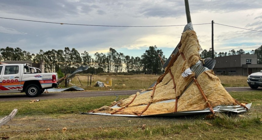 Temporal: 59 familias asistidas, 6 evacuadas y 31 voladuras de techos relevadas por la Municipalidad