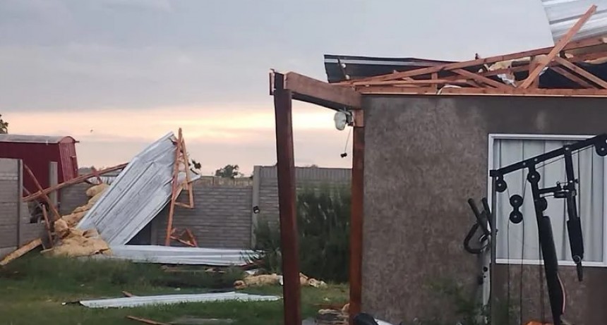 Huanguelén fue azotada por ráfagas de más de 150 km/h