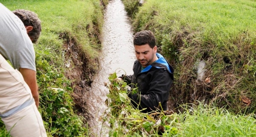 25 de Mayo: Trabajos de prevención y post temporal, cayeron 120mm en dos horas