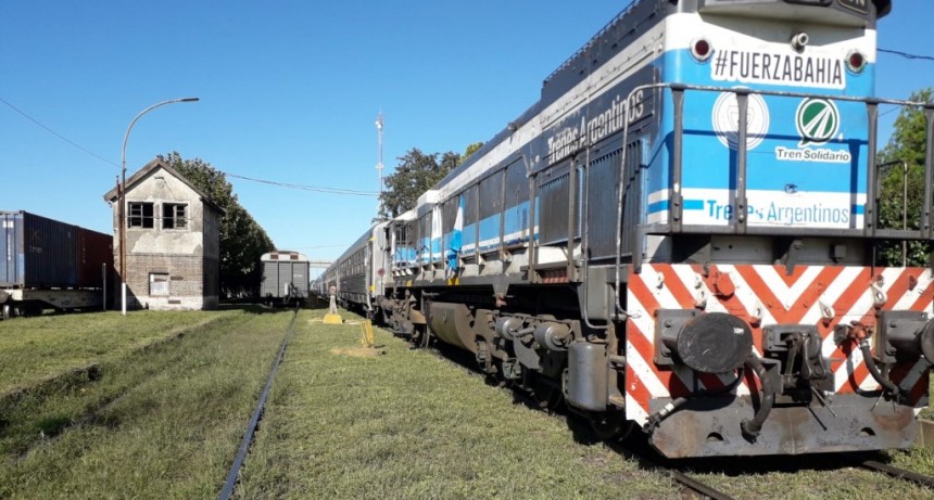 El Tren Solidario pasó de vuelta por Olavarría