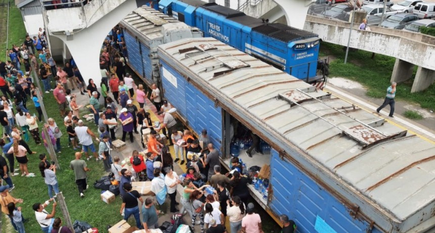 Pasó por Olavarría el Tren Solidario
