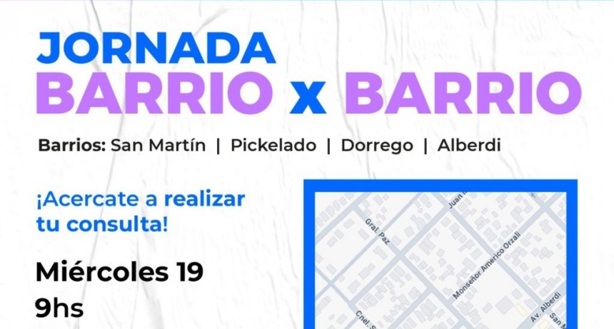 El programa Barrio x Barrio en el Servicio Territorial 2