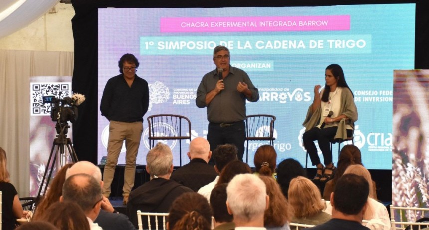 Tres Arroyos: Javier Rodríguez inició el Primer Simposio de la Cadena de Trigo