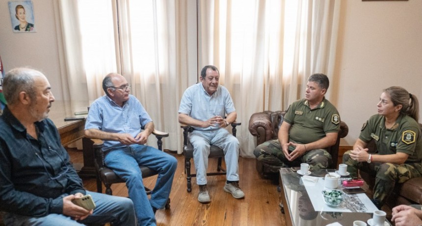 Benito Juárez: Marini se reunió con la policía rural por hechos de inseguridad