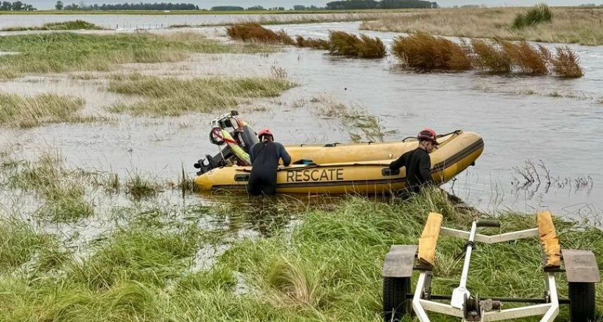 Bomberos Voluntarios de 25 de Mayo hallaron un cuerpo