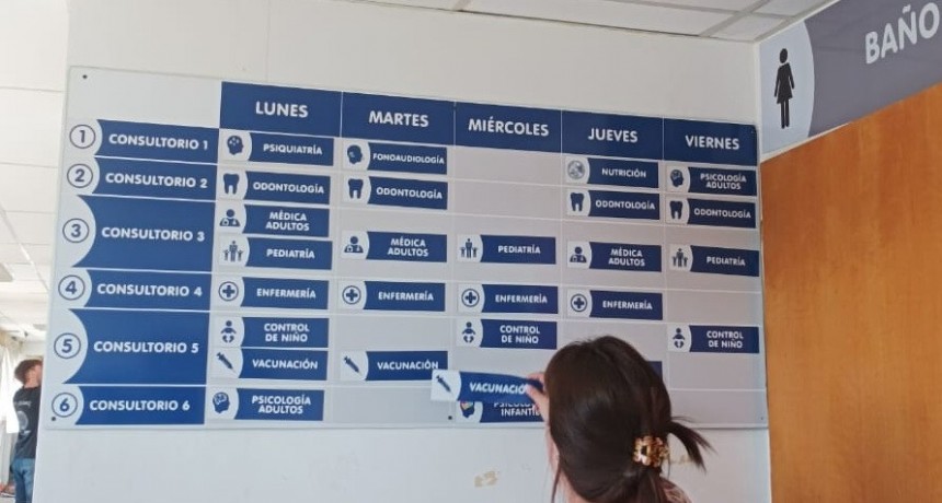 Ingeniería colocó señalética en el CAPS del CIC del Facundo Quiroga II