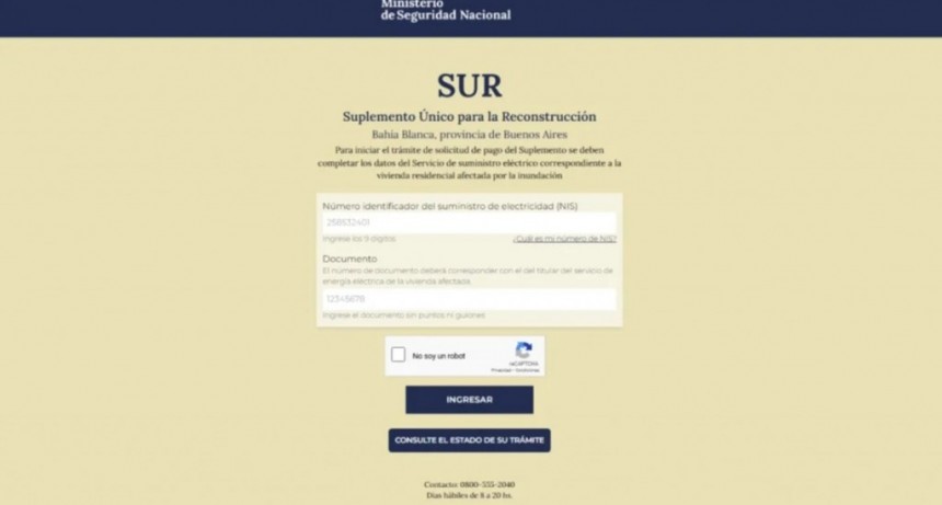 El Gobierno Nacional oficializó la creación del fondo de ayuda a Bahía Blanca