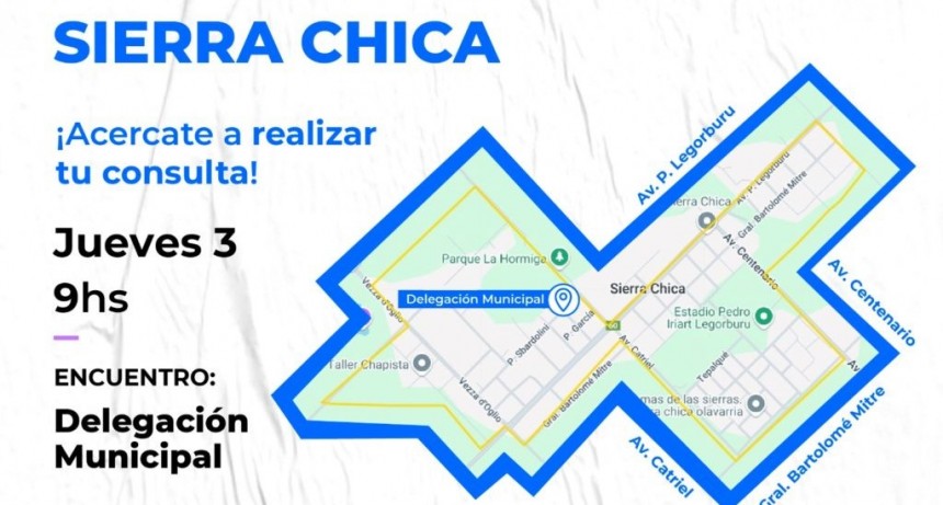 El Programa Municipal 'Barrio por Barrio' llegará a Sierra Chica