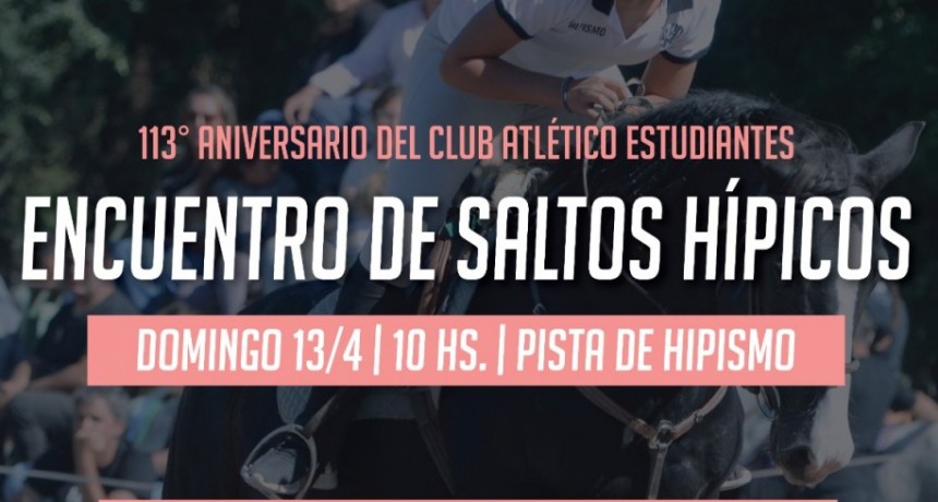 En el marco del aniversario de Estudiantes se realizará un encuentro de Saltos Hípicos