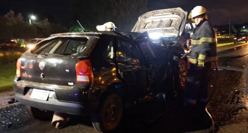 Un muerto y un herido en un choque frontal en la ruta 226 en cercanías de Bolívar