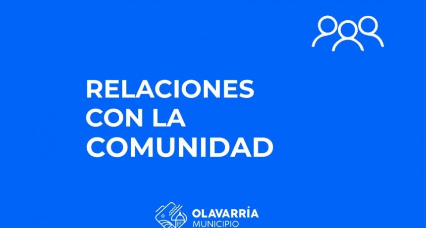 Relaciones con la Comunidad: convocatoria a Asamblea de la Junta Vecinal Juan Martín de Pueyrredón