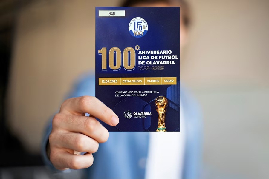 En venta las tarjetas por la fiesta de los 100 años de la Liga de Fútbol