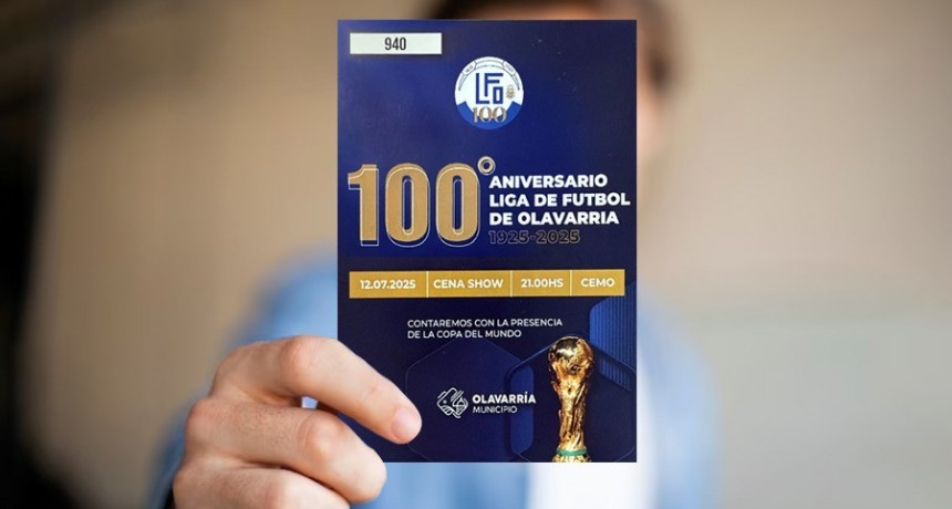 En venta las tarjetas por la fiesta de los 100 años de la Liga de Fútbol