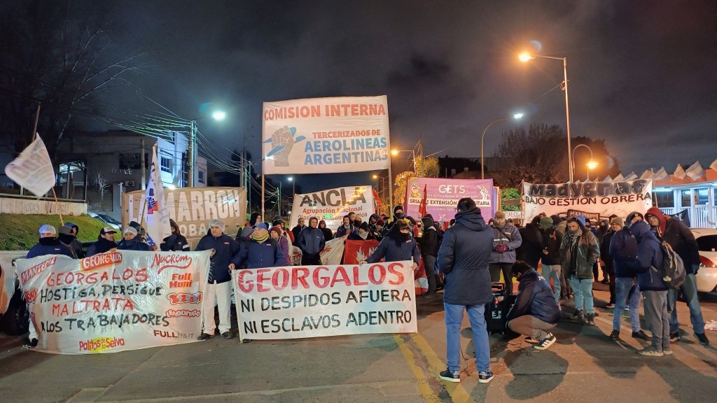 Protesta en Georgalos: reclaman incorporación de despedidos y respeto del convenio colectivo