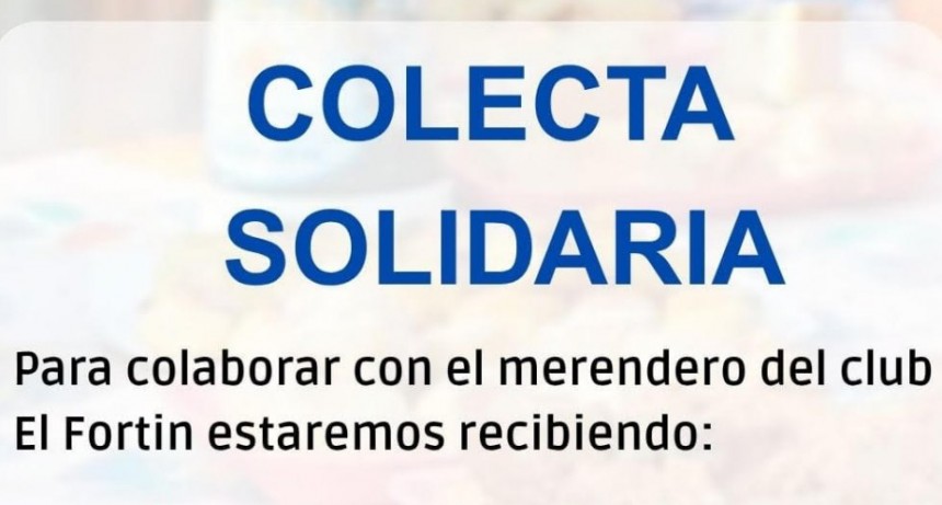 Juventud Radical: colecta Solidaria a beneficio del merendero 