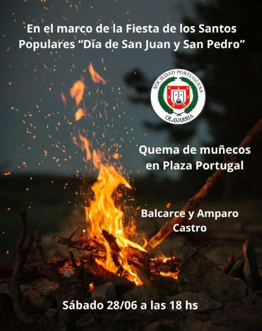 Quema de muñecos en la Plaza Portugal