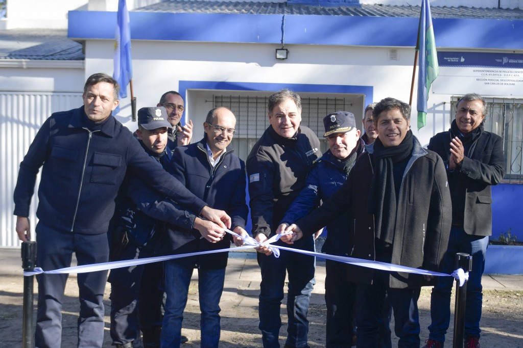 Bolívar: Kicillof inauguró la nueva sede de la Policía Científica