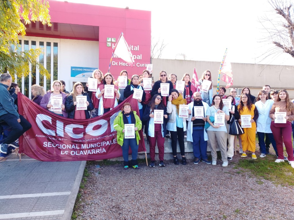 Médicos de Olavarría se manifestaron como en todo el país