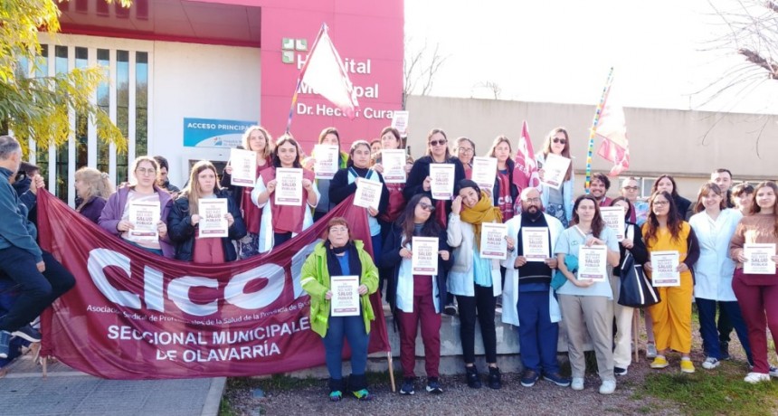 Médicos de Olavarría se manifestaron como en todo el país