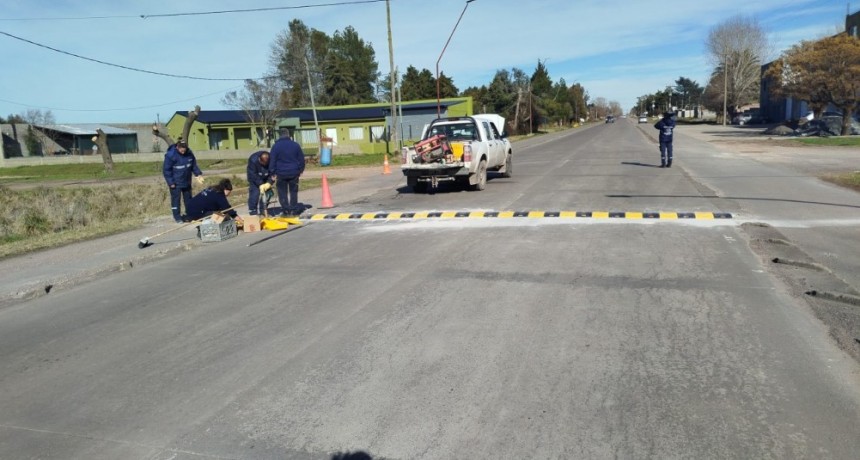 Culminaron los trabajos en materia de seguridad vial sobre la Avenida Emiliozzi 