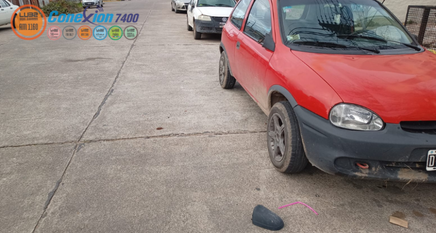 Rompieron espejos retrovisores en una cuadra de Pueblo Nuevo