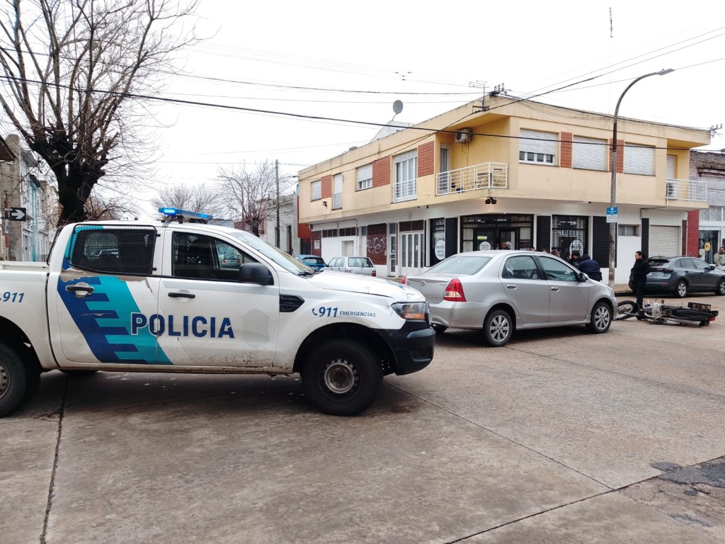 Motociclista herida tras un choque 