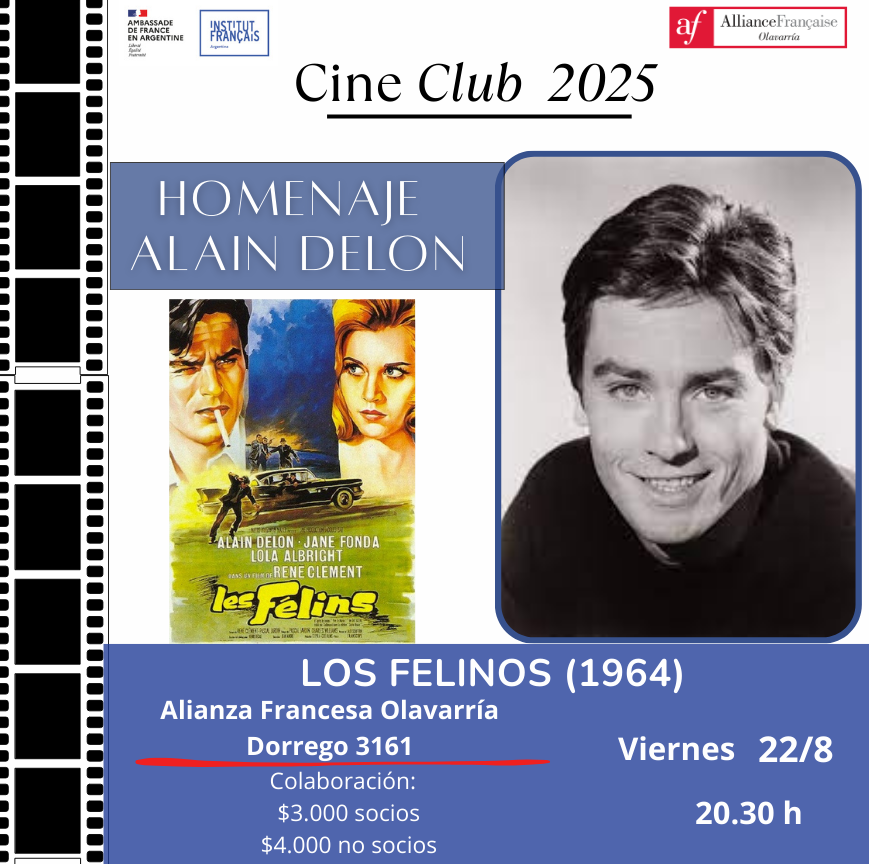 Homenaje a Alain Delon en la Alianza Francesa