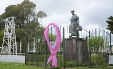 “Lolas en campaña”: ya se observan lazos rosas en distintos puntos de la ciudad