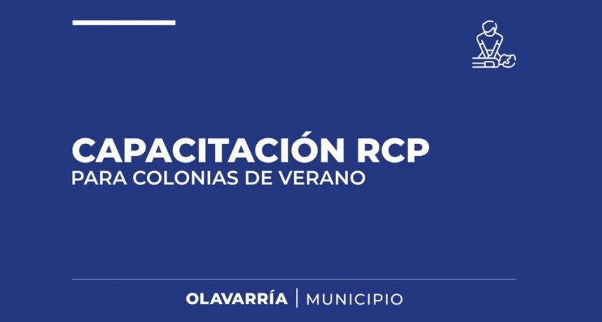 Capacitación en RCP para personal de Colonias de Verano
