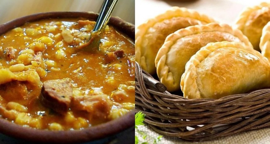 Locro, carbonada y empanadas este domingo