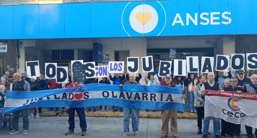Jubilados: nueva manifestación en Olavarría