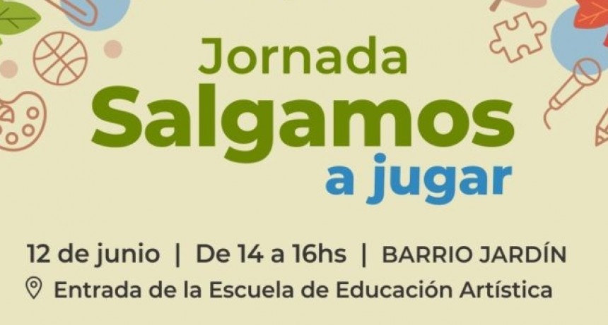 Este jueves se realiza “Salgamos a jugar” en barrio Jardín