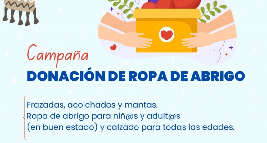 En Tapalqué también reúnen donaciones de abrigos