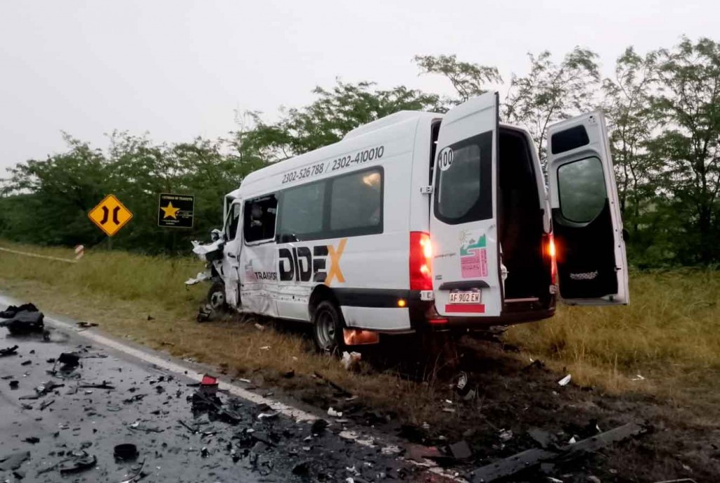 Bolívar: Murió un ocupante de la combi siniestrada este viernes